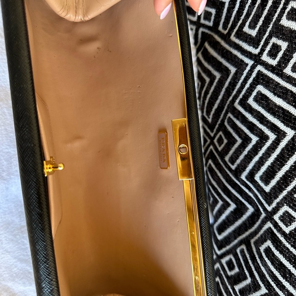 Prada Saffiano Black Clutch (used) - Picture 14 of 15